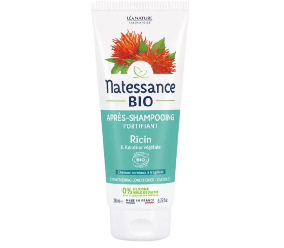Stärkender Bio-Rizinus-Conditioner Natessance - 200ml Tube