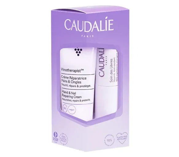 Duo Vinotherapist Hand- und Nagelcreme + Lippenpflege Caudalie - Set mit 2 Produkten - image 1