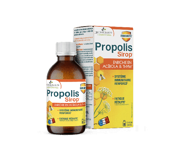 Propolis Sirup Wohlbefinden & Atemschutz Die 3 Eichen - Flasche mit 200 ml