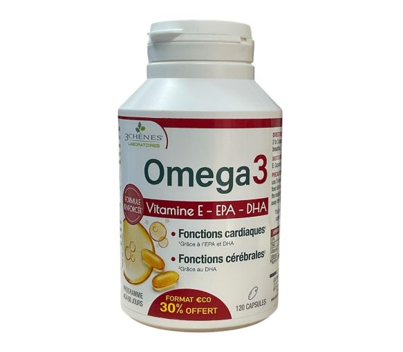 Omega 3 Die 3 Eichen - 120 Kapseln Top-Angebot 30% Rabatt - image 1