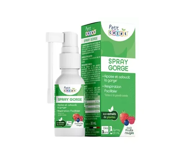 Kleiche Eiche Rachenspray mit rotem Fruchtgeschmack Die 3 Eichen - Spray mit 20ml