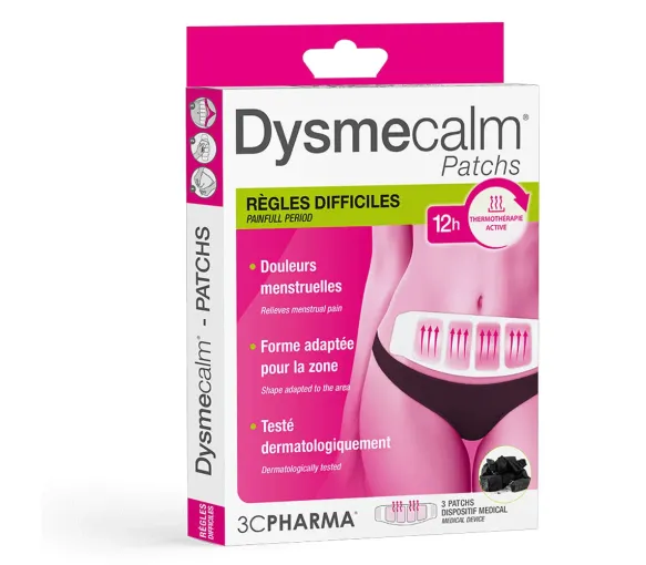 Dysmecalm schwierige Regeln 3C Pharma - Packung mit 3 Pflastern