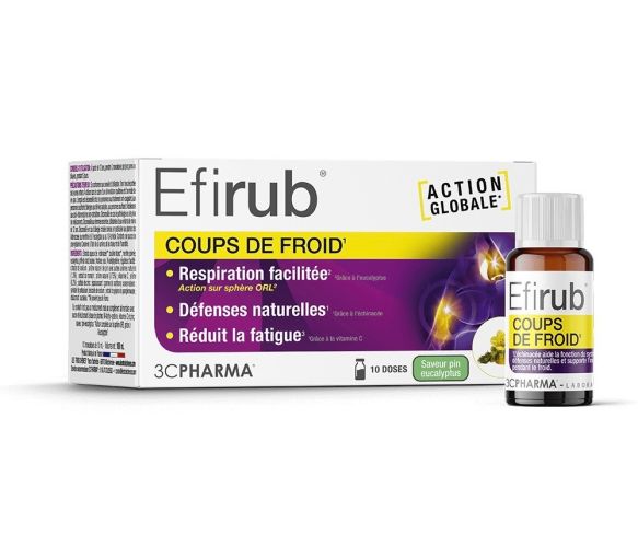 Efirub Kälteempfindlichkeit Eukalyptusgeschmack 3C Pharma - Schachtel mit 10 Einzeldosen à 10 ml