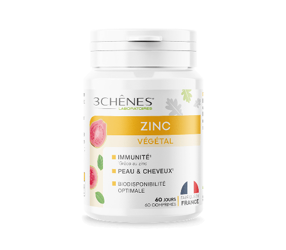 Zink pflanzlich Die 3 Eichen - Dose mit 60 Tabletten