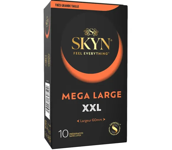 Skyn Mega Large XXL Kondome ohne Latex Manix - Packung mit 10 Kondomen