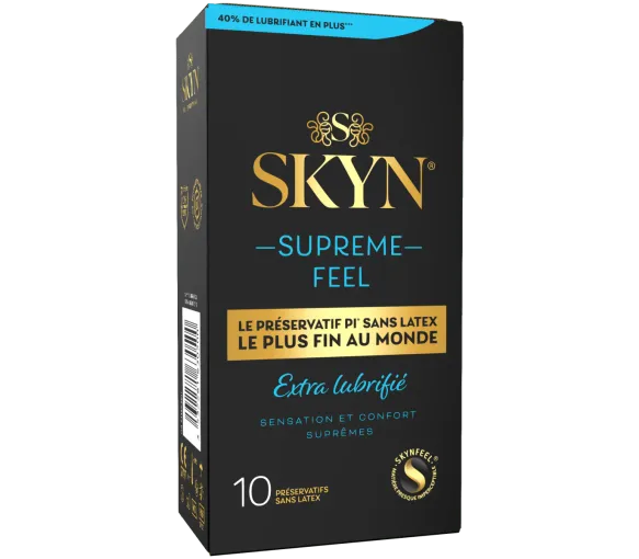 Skyn Supreme Feel Extra Gleitmittel Kondome Manix - 10 Kondome ohne Latex - image 1