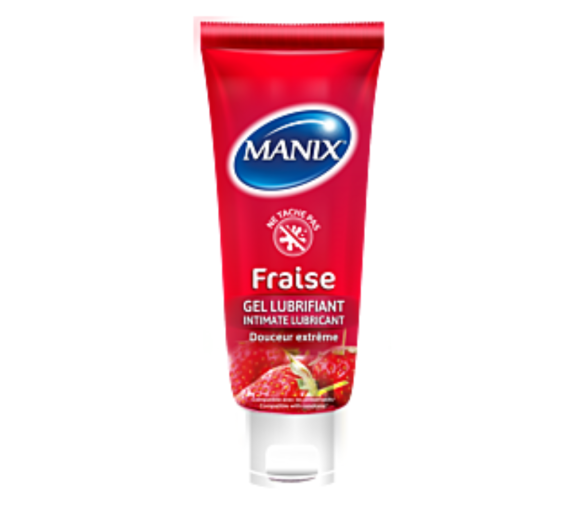 Intim-Gleitgel Erdbeere Manix - 80ml Tube - image 1