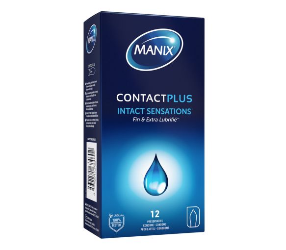 Dünne KontaktPlus Manix Kondome - Schachtel mit 12 Kondomen - image 1