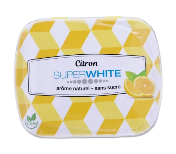 Zitronenpastillen Superwhite - Packung mit 50 Pastillen
