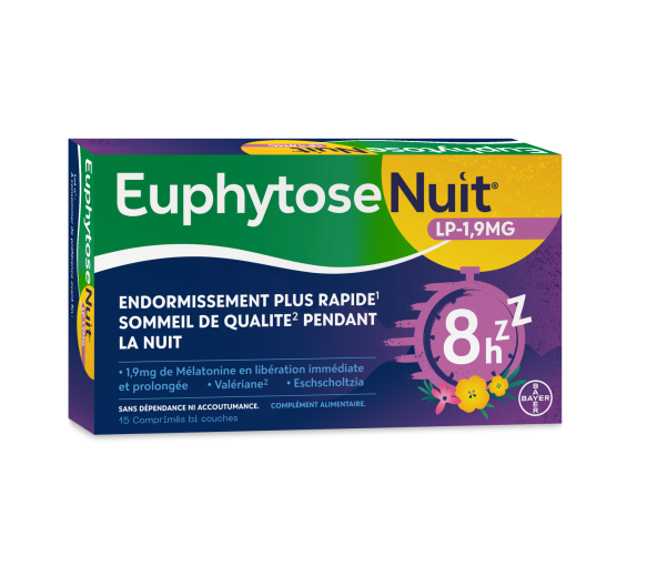 Euphytose Nacht LP 1,9 mg - Packung mit 15 Tabletten - image 1