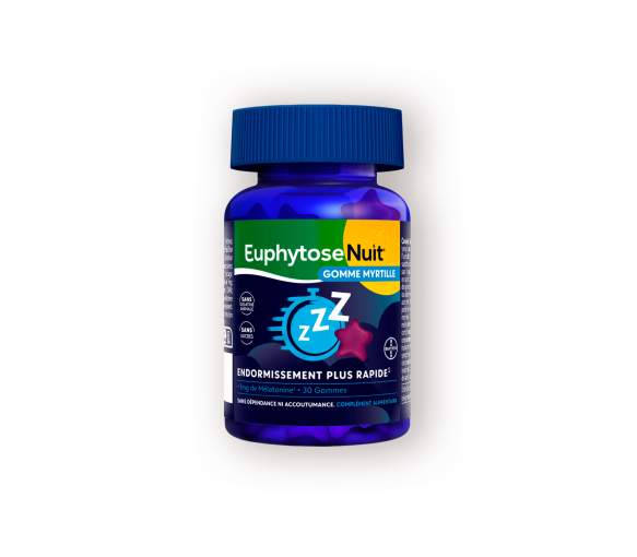 EuphytoseNuit® Gummis Heidelbeere Schlaf Melatonin 30 Gummis - image 1