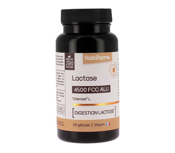 Lactase-Toleranz L 4500 fcc alu Nat&form - Dose von 60 Kapseln - image 1