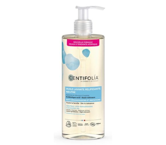 Neutrales bio rückfettendes Waschöl Centifolia - Pumpflasche 500ml
