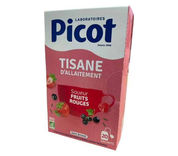 Stilltee mit rotem Fruchtgeschmack von Picot - 20 Beutel pro Packung