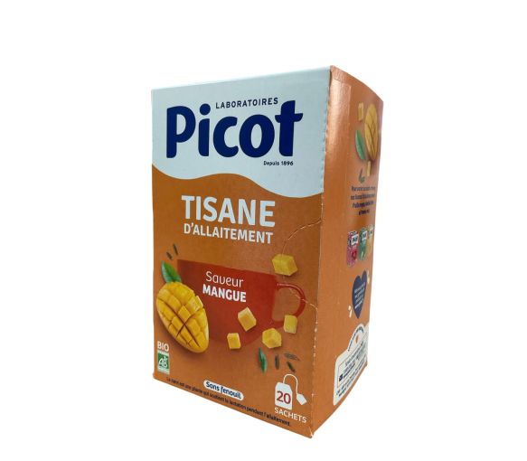 Stilltee mit Mango-Geschmack von Picot - 20 Beutel pro Packung
