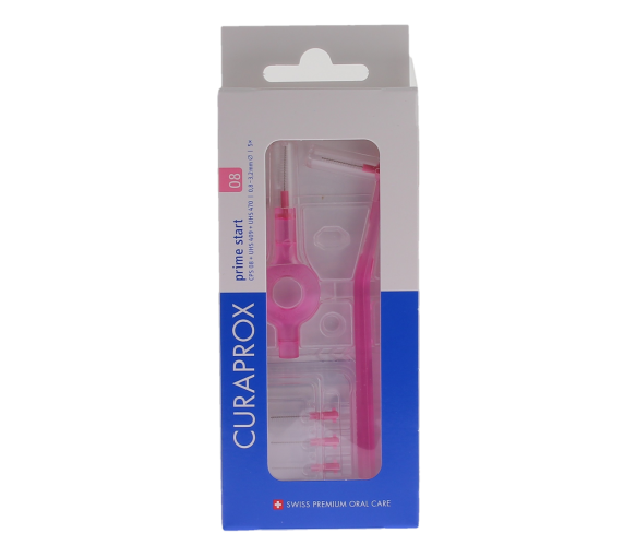 Set von Interdentalbürsten Prime Start Größe 08 Curaprox - Packung mit 5 Bürsten - image 1