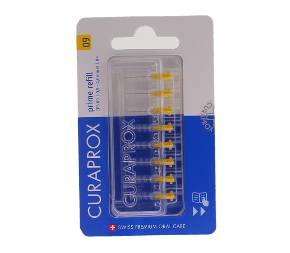 Prime Nachfüllpack für Interdentalbürsten Größe 09 Curaprox - Packung mit 8 Nachfüllungen - image 1