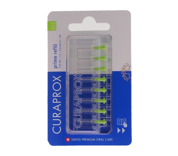 Prime Nachfüllpack für Interdentalbürsten Größe 011 Curaprox - Packung mit 8 Nachfüllungen - image 1