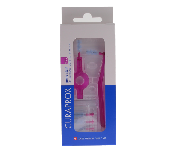 Set von Interdentalbürsten Perio Start Größe 406 Curaprox - Packung mit 5 Bürsten - image 1