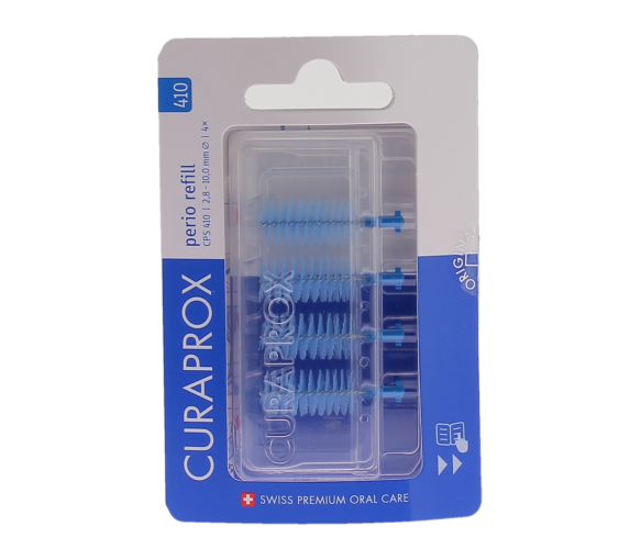 Interdentalbürsten Perio Nachfüllpack Größe 410 Curaprox - Packung mit 4 Nachfüllungen - image 1