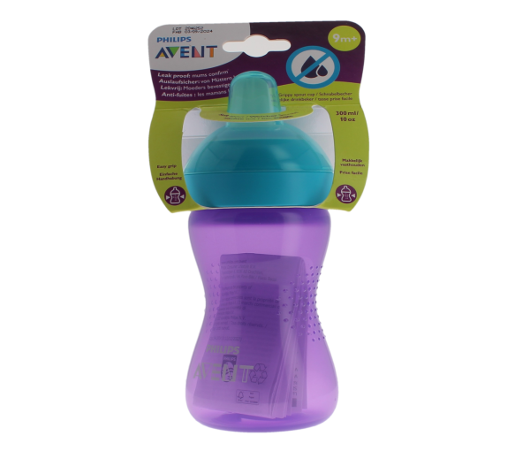 Avent Becher mit weichem Auslauf lila ab 9 Monaten Philips - Becher mit 300ml - image 1
