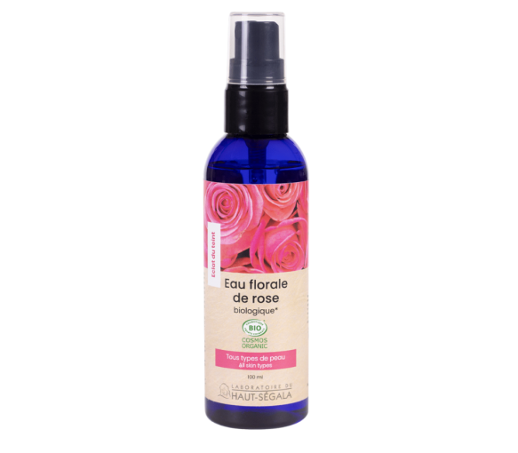 Bio-Rosenblütenwasser Haut-Ségala - Spray mit 100 ml