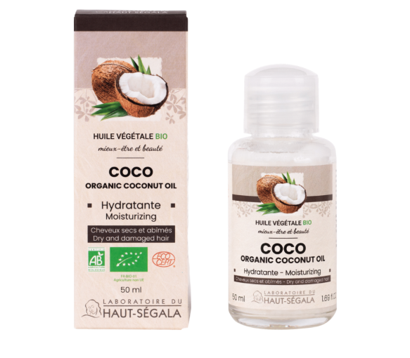 Bio-Kokosnussöl Haut-Ségala - Flasche mit 100 ml