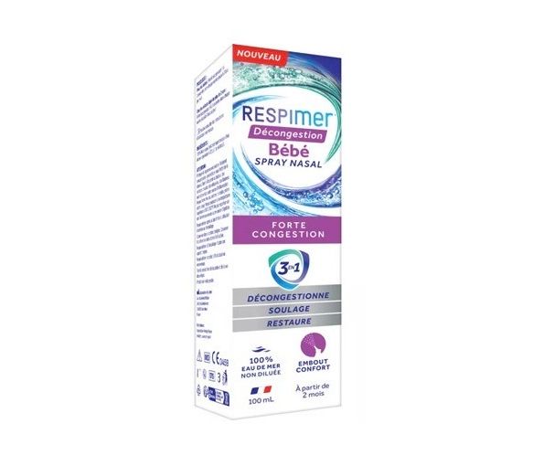 Nasenspray für Babys Entstauung Respimer - Spray von 100 ml