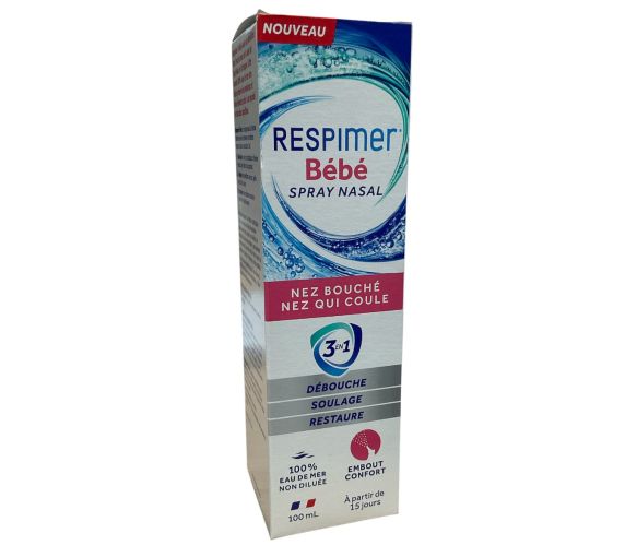Spray Nasenspray für Babys bei verstopfter Nase Respimer - Spray von 100 ml