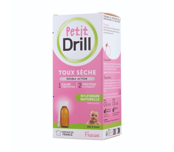 Kleine Drill trockener Husten Doppelwirkung Erdbeergeschmack Pierre Fabre - Flasche mit 125 ml - image 1