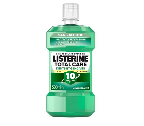 Mundspülung Zahnschutz und Zahnfleischschutz milderer Geschmack Listerine - Flasche 500ml - image 1