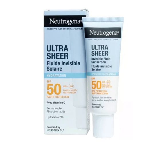 Ultra Sheer Unsichtbare Sonnenfluid Hydratation SPF50 Neutrogena - 50ml Tube