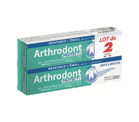 Arthrodont Schutzgel fluoridhaltige Zahnpasta - 2er Pack à 75 ml