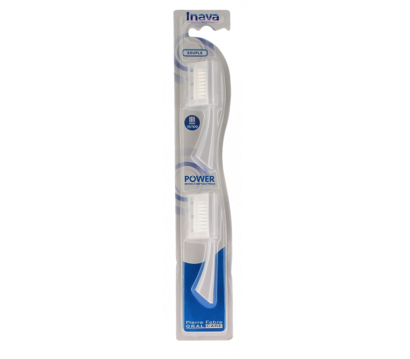 Power Bürstenaufsätze weich 15/100 Inava - 2 Bürstenaufsätze