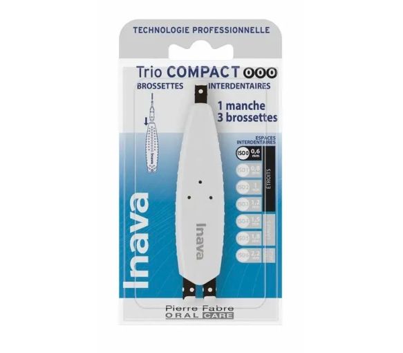 Brossetten Trio Compact 0,6 mm Inava - 1 Griff und 3 Brossetten