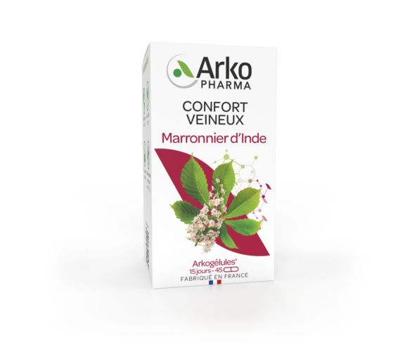 Arkogélules Rosskastanie bio Arkopharma - Packung mit 45 Kapseln - image 1