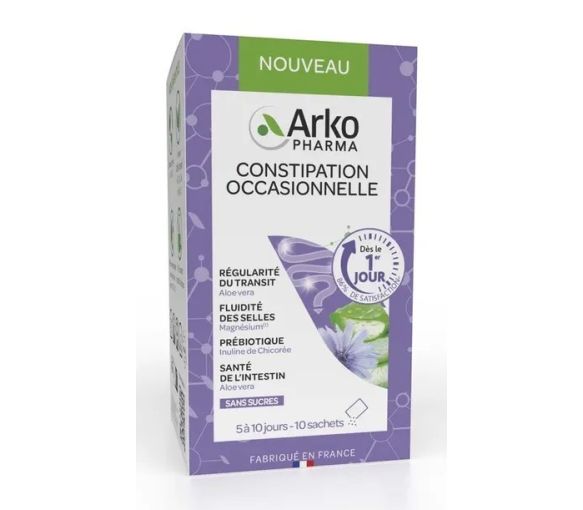 Arkogélules Gelegentliche Verstopfung Arkopharma - Packung mit 10 Beuteln - image 1