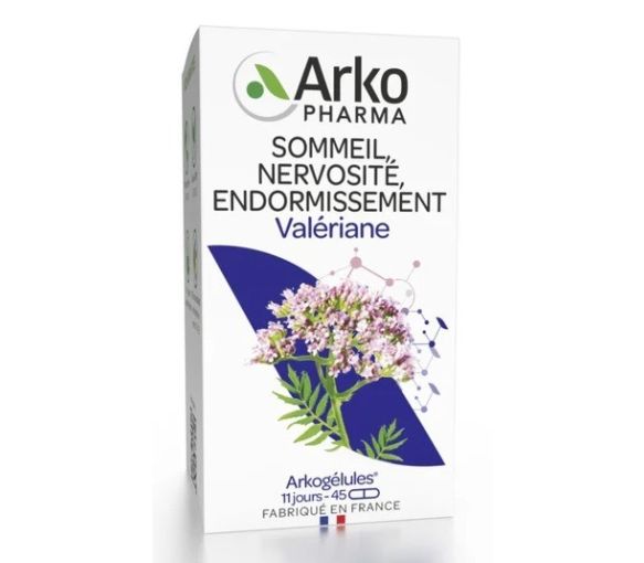 Arkogélules Baldrian Arkopharma - Packung mit 45 Kapseln