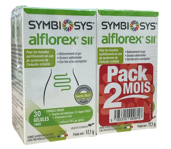 Symbiosys Alflorex+ Biocodex - 2er Pack mit 30 Kapseln - image 1