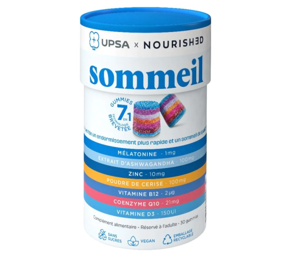 Gummies Schlaf 7in1 Upsa x Nourished - Packung mit 30 Gummies - image 1