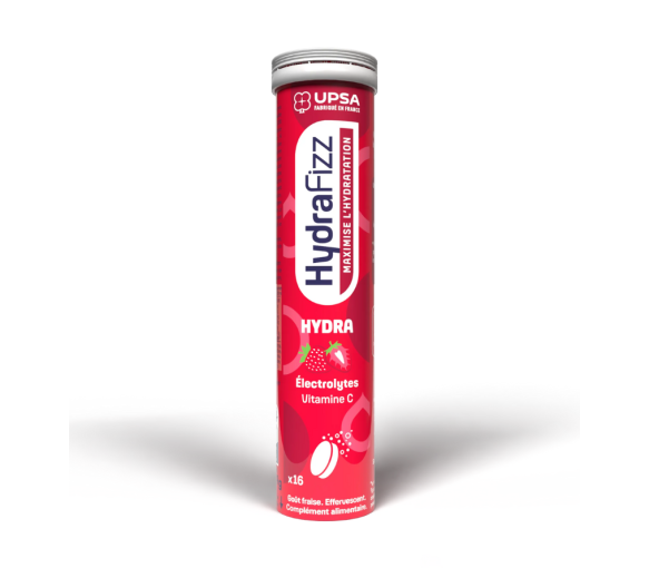 HydraFizz Hydra Geschmack Erdbeere Upsa - Tube mit 16 Brausetabletten - image 1