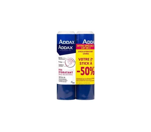 Feuchtigkeitsstift für Lippen Addax - 2er-Pack Sonderangebot 2. zum halben Preis