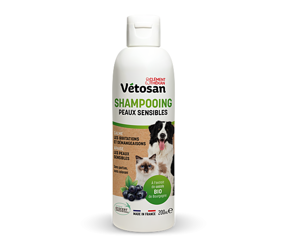Vétosan ShampooIng empfindliche Haut Clément Thékan - Flasche mit 200 ml