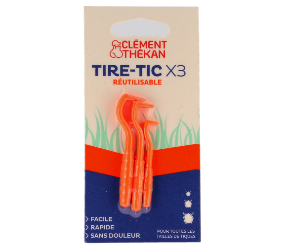 Tire-tic Clément Thékan - 3 wiederverwendbare Zeckenentferner - image 1