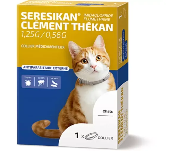 Seresikan externes Antiparasitenhalsband für Katzen Clément Thékan - Schachtel mit 1 Halsband