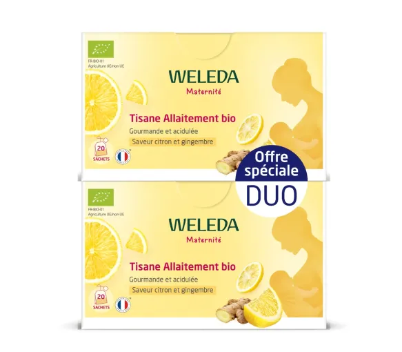 Bio-Stilltee für Stillende mit Zitronen- und Ingwergeschmack von Weleda - 2er-Pack mit 20 Beuteln