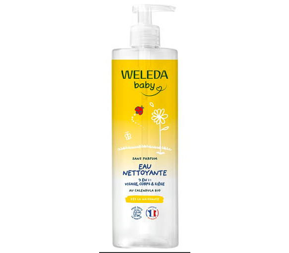 Reinigendes Babywasser Weleda - Pumpflasche mit 400ml - image 1