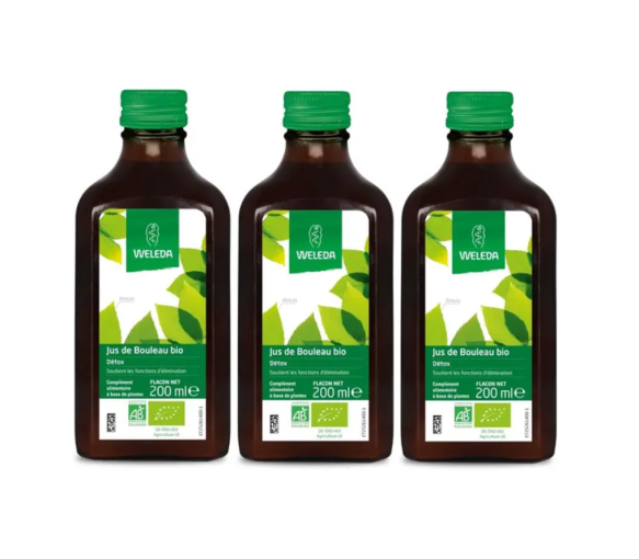 Bio-Birkenwasser Detox Weleda - 3er Pack à 200 ml