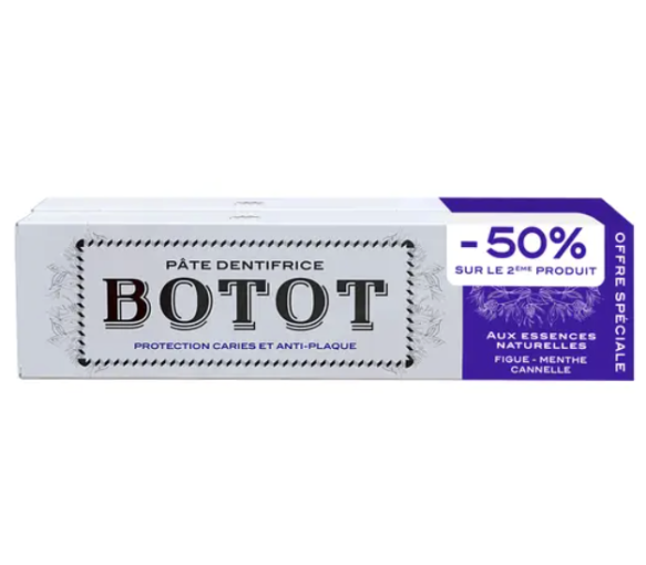 Zahnpasta Feige Minze Zimt Botot - 2 Tuben zu 75 ml