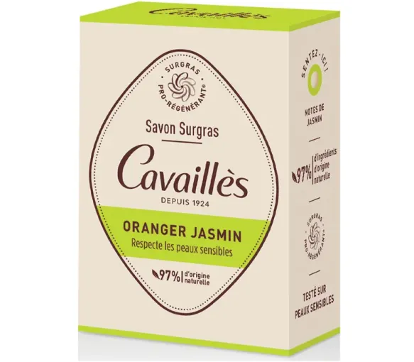 Überfettete Seife Orange Jasmin Rogé Cavaillès - 100g Stück